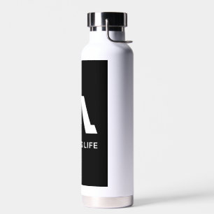 Amazing Life Monochrome A Logo Water Bottle