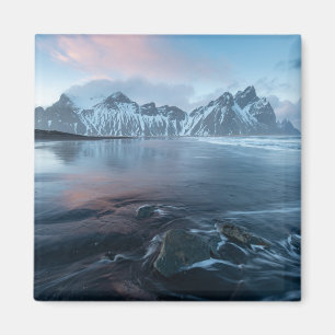 Amazing Light in Iceland   Stokksnes, Vestrahorn Magnet