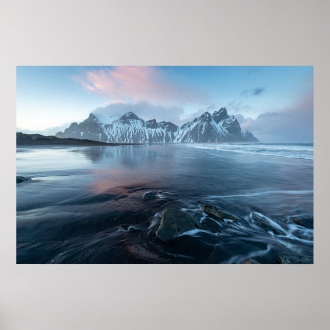 Amazing Light in Iceland | Stokksnes, Vestrahorn Poster (Front)