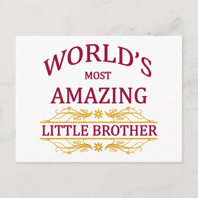 Amazing Little Brother Postcard (Front)