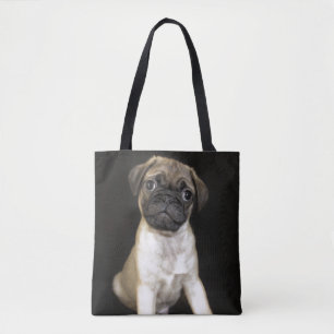Amazing Little Pug Puppy Tote Bag