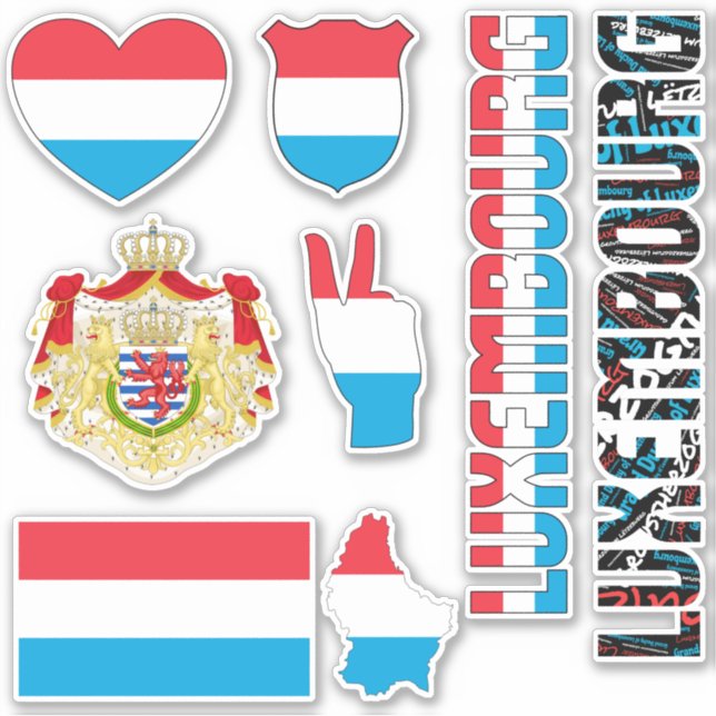 Amazing Luxembourg Shapes National Symbols (Front)
