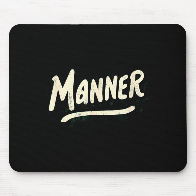 Amazing Manner Look Mouse Pad (Front)