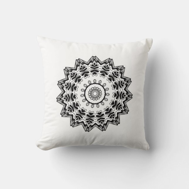 Amazing Middle-Eastern Pattern زخارف هندسيه رائعه  Cushion (Front)