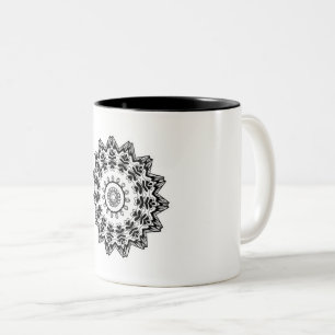 Amazing Middle-Eastern Pattern زخارف هندس Two-Tone Coffee Mug