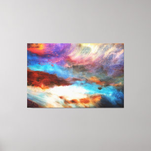 Amazing mix of paint colour canvas print