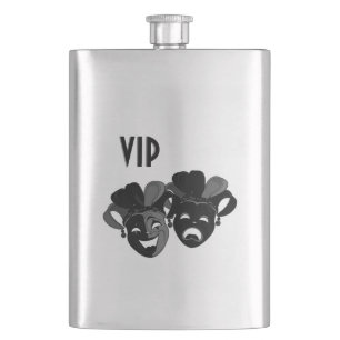 Amazing Monogramed Theatre Design Flask
