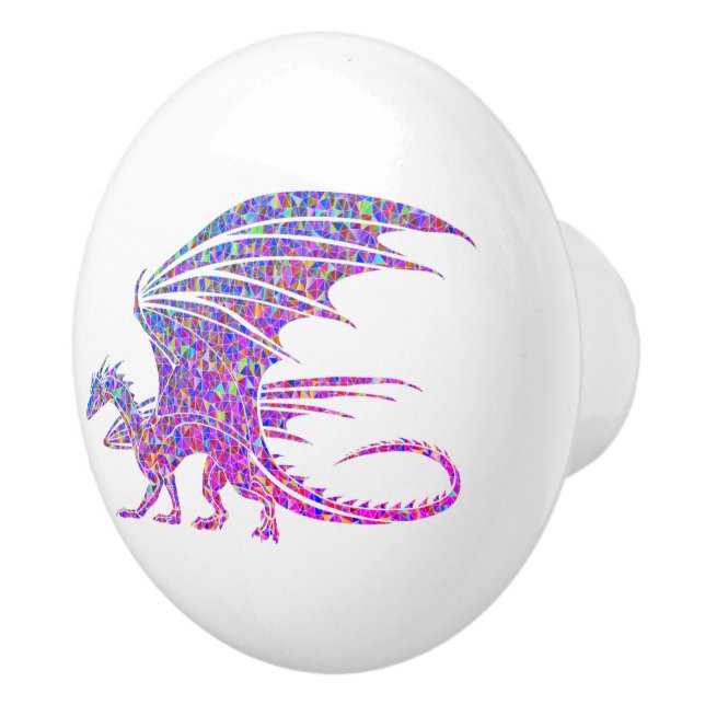 Amazing Mosaic Dragon Ceramic Knob (Right)