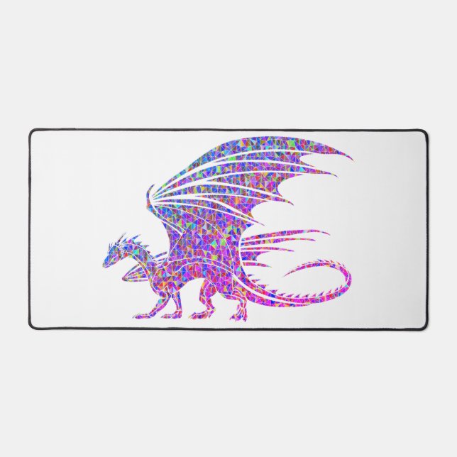 Amazing Mosaic Dragon Desk Mat (Front)