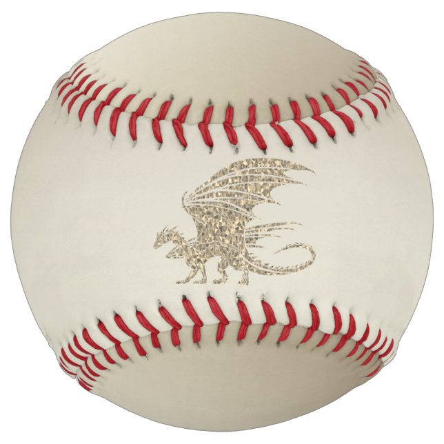 Amazing Mosaic Dragon Golden Softball (Front)