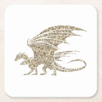 Amazing Mosaic Dragon Golden