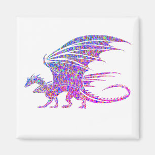 Amazing Mosaic Dragon Magnet