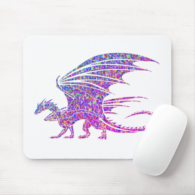 Amazing Mosaic Dragon Mouse Pad (With Mouse)