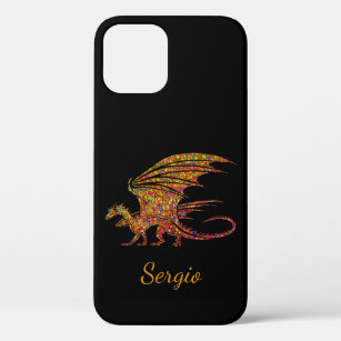 Amazing Mosaic Dragon Personal iPhone 12 Case
