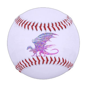 Amazing Mosaic Dragon Purple Baseball