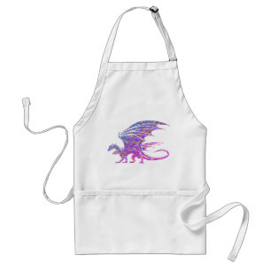 Amazing Mosaic Dragon Purple Standard Apron