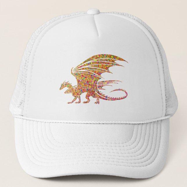 Amazing Mosaic Dragon  Trucker Hat (Front)