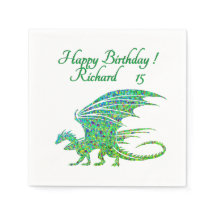 Amazing Mosaic Green Dragon Personal