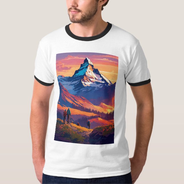 Amazing mountain print  T-Shirt (Front)