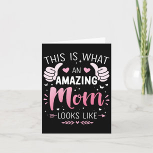 Amazing Mum Mother Looks Like Mothers Day Christma Card