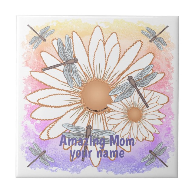 Amazing Mum  Tile (Front)