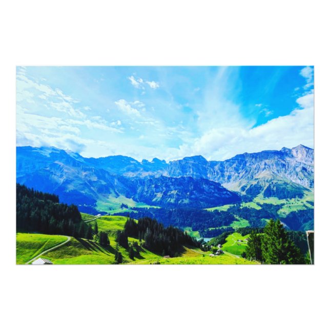 amazing nature design in the swiss mountains photo print (Front)
