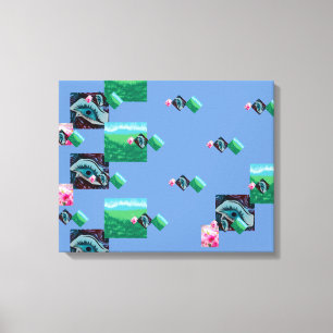 Amazing Nature Laughing Eye,Stretched Canvas Print