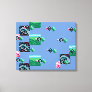 Amazing Nature Laughing Eye,Stretched Canvas Print