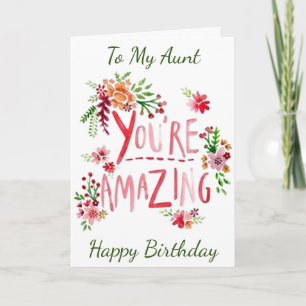 AMAZING **NIECE** ON YOUR BIRTHDAY Card