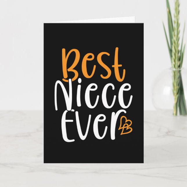 AMAZING **NIECE** ON YOUR BIRTHDAY CARD (Front)