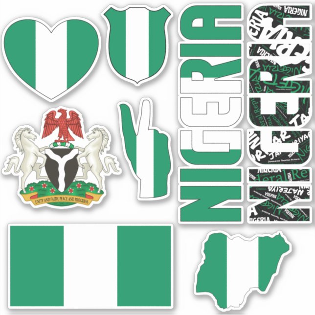 Amazing Nigeria Shapes National Symbols (Front)