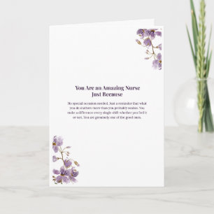 Amazing Nurse Card — You Are an Amazing Nurse