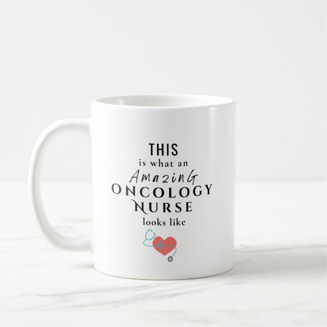 Amazing Oncology Nurse Personalised Coffee Mug (Left)