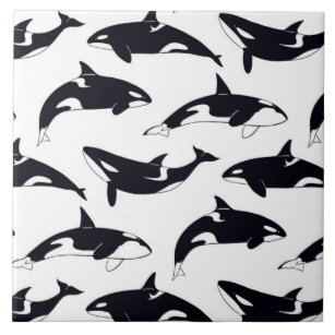 Amazing orca tile