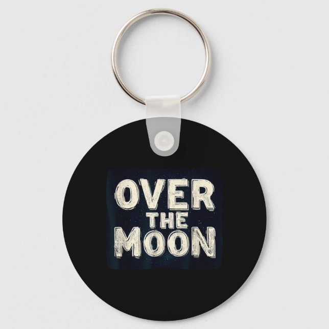Amazing Over The Moon Statement Costume Key Ring (Front)