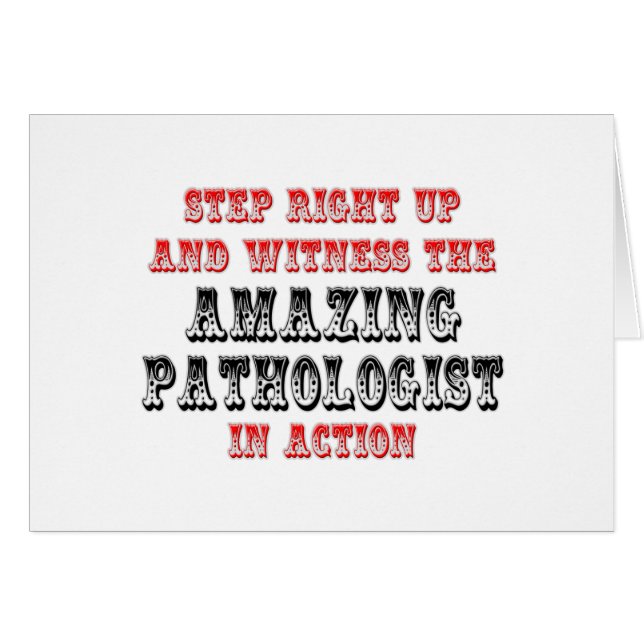 Amazing Pathologist In Action (Front Horizontal)