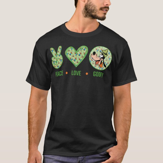 Amazing Peace Love Goofy Design T-Shirt (Front)