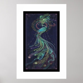 amazing peacock poster