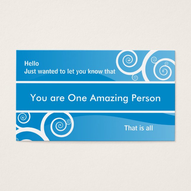 Amazing Person Card Anonymous (Front)