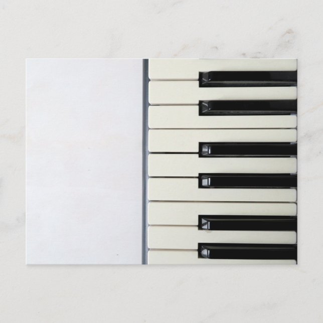 Amazing Piano Artwork Postcard (Front)