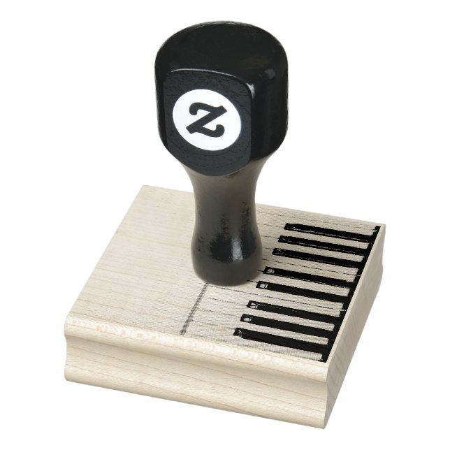 Amazing Piano Artwork Rubber Stamp (Stamp)