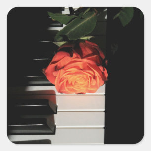 Amazing Piano Artwork Square Sticker