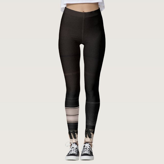 Amazing Piano Design Leggings (Front)
