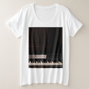 Amazing Piano Design Plus Size T-Shirt