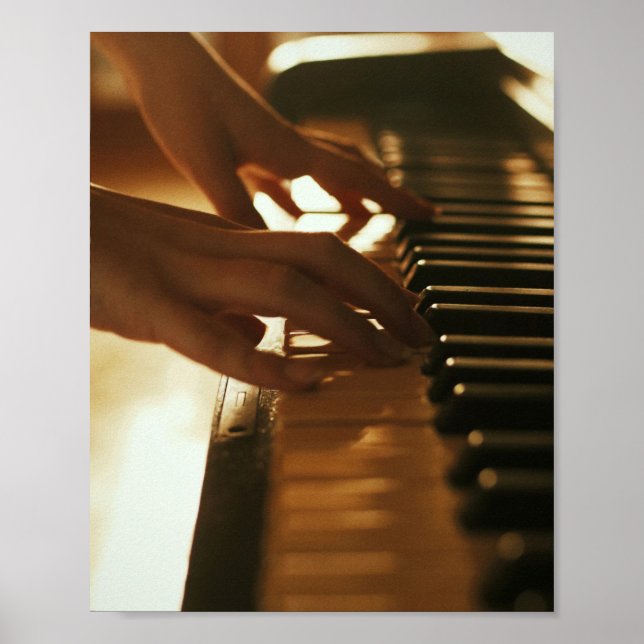 Amazing Piano Design Poster (Front)
