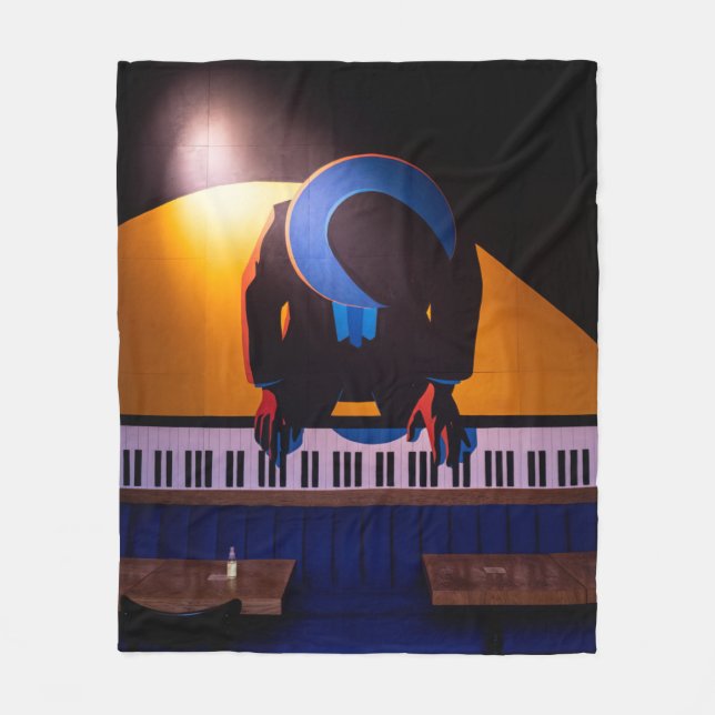 Amazing Piano Fleece Blanket (Front)