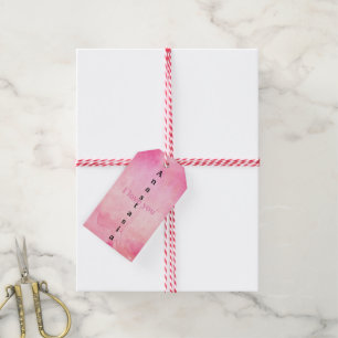 Amazing Pink Watercolor Gift Tags