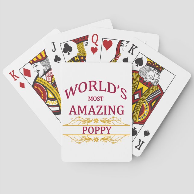 Amazing Poppy Playing Cards (Back)