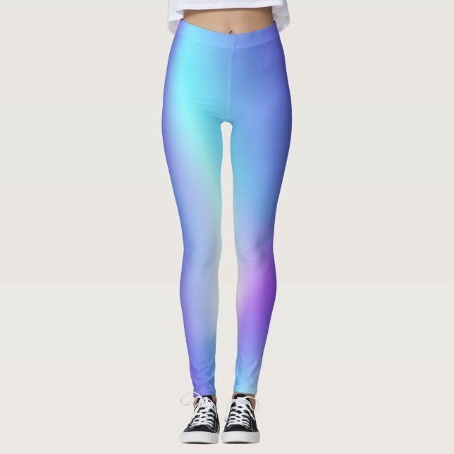 Amazing Purple-Blue Light  Leggings (Front)