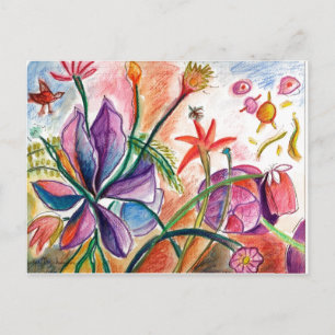 Amazing Purple Orchid  Postcard